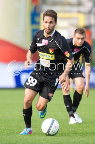  31.08.2013 LODZ PILKA NOZNA T-MOBILE EKSTRAKLASA SEZON 2013/2014 FOOTBALL POLISH EKSTRAKLASA SEASON WIDZEW LODZ -JAGIELLONIA BIALYSTOK N/Z SOSA DANIEL QUINTANA SYLWETKA  