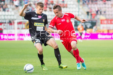  31.08.2013 LODZ PILKA NOZNA T-MOBILE EKSTRAKLASA SEZON 2013/2014 FOOTBALL POLISH EKSTRAKLASA SEASON WIDZEW LODZ -JAGIELLONIA BIALYSTOK N/Z PAWEL DRAZBA MARCIN KACZMAREK  