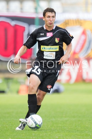  31.08.2013 LODZ PILKA NOZNA T-MOBILE EKSTRAKLASA SEZON 2013/2014 FOOTBALL POLISH EKSTRAKLASA SEASON WIDZEW LODZ -JAGIELLONIA BIALYSTOK N/Z TOSIK JAKUB SYLWETKA  