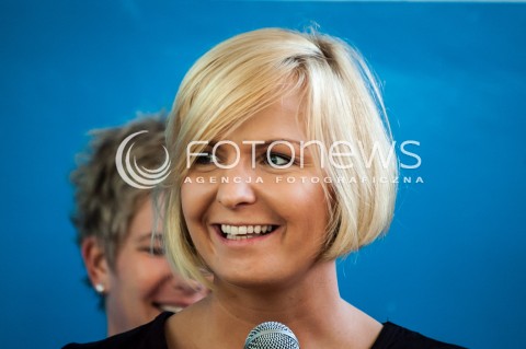  04.09.2013 WARSZAWA MINISTER SPORTU JOANNA MUCHA INAUGURUJE AKCJE WF Z KLASA N/Z OTYLIA JEDRZEJCZAK  