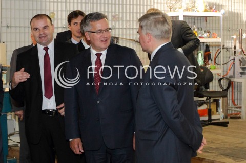  06.09.2013 KROSNO<br />PREZYDENT RP BRONISLAW KOMOROWSKI Z WIZYTA NA PODKARPACIU.<br />WIZYTA W CENTRUM DZIEDZICTWA SZKLA W KROSNIE<br />N/Z BRONISLAW KOMOROWSKI<br /> 