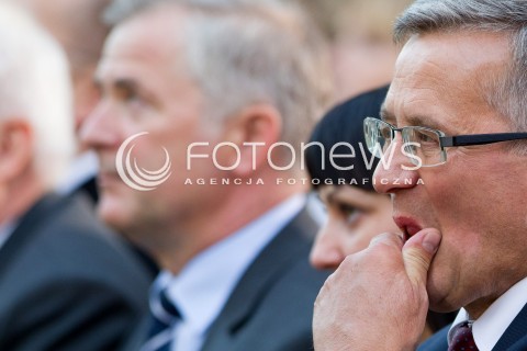  06.09.2013 ODRZYKON<br />PREZYDENT RP BRONISLAW KOMOROWSKI Z WIZYTA NA PODKARPACIU.<br />WIZYTA NA ZAMKU W ODRZYKONIU W PRZEDEDNIU NARODOWEGO CZYTANIA UTWOROW ALEKSANDRA FREDRY.<br />N/Z BRONISLAW KOMOROWSKI<br /> 