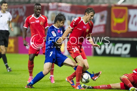  13.09.2013 LODZ PILKA NOZNA T-MOBILE EKSTRAKLASA SEZON 2013/2014 FOOTBALL POLISH EKSTRAKLASA SEASON WIDZEW LODZ - PODBESKIDZIE BIELSKO-BIALA N/Z POVILAS LEIMONAS RUDOLF URBAN   