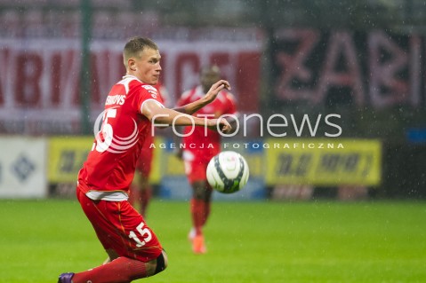  13.09.2013 LODZ PILKA NOZNA T-MOBILE EKSTRAKLASA SEZON 2013/2014 FOOTBALL POLISH EKSTRAKLASA SEASON WIDZEW LODZ - PODBESKIDZIE BIELSKO-BIALA N/Z EDUARDS VISNAKOVS SYLWETKA   
