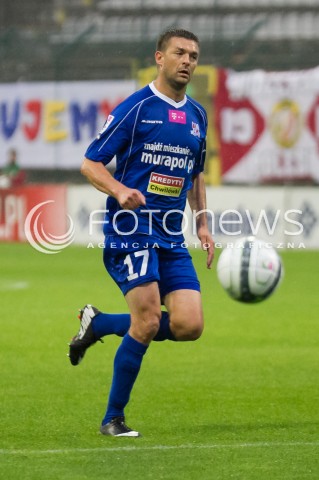  13.09.2013 LODZ PILKA NOZNA T-MOBILE EKSTRAKLASA SEZON 2013/2014 FOOTBALL POLISH EKSTRAKLASA SEASON WIDZEW LODZ - PODBESKIDZIE BIELSKO-BIALA N/Z DARIUSZ PIETRASIAK SYLWETKA   