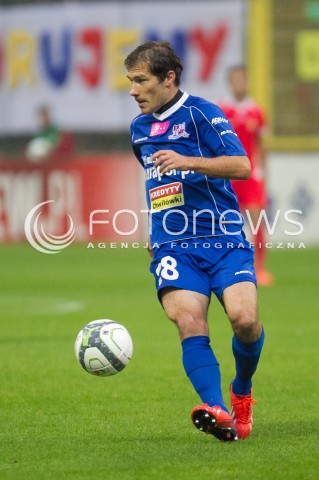  13.09.2013 LODZ PILKA NOZNA T-MOBILE EKSTRAKLASA SEZON 2013/2014 FOOTBALL POLISH EKSTRAKLASA SEASON WIDZEW LODZ - PODBESKIDZIE BIELSKO-BIALA N/Z DARIUSZ LATKA SYLWETKA   