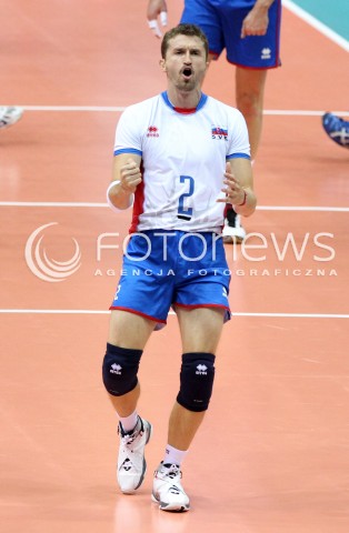  20.09.2013 GDANSK ERGO ARENA<br />SIATKOWKA MEZCZYZN<br />MISTRZOSTWA EUROPY W SIATKOWCE MEZCZYZN 2013 CEV VELUX<br />VOLLEYBALL EUROPEAN CHAMPIONSHIP MEN 2013 - FINAL ROUND <br />GRUPA B ( GROUP B )<br />FRANCJA - SLOWACJA ( FRANCE - SLOVIAKIA )<br />N/Z MICHAL MASNY SYLWETKA RADOSC EMOCJE <br /> 