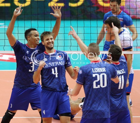  20.09.2013 GDANSK ERGO ARENA<br />SIATKOWKA MEZCZYZN<br />MISTRZOSTWA EUROPY W SIATKOWCE MEZCZYZN 2013 CEV VELUX<br />VOLLEYBALL EUROPEAN CHAMPIONSHIP MEN 2013 - FINAL ROUND <br />GRUPA B ( GROUP B )<br />FRANCJA - SLOWACJA ( FRANCE - SLOVIAKIA )<br />N/Z GERALD HARDY-DESSOURCES ANTONIN ROUZIER KEVIN LE ROUX RADOSC EMOCJE <br /> 
