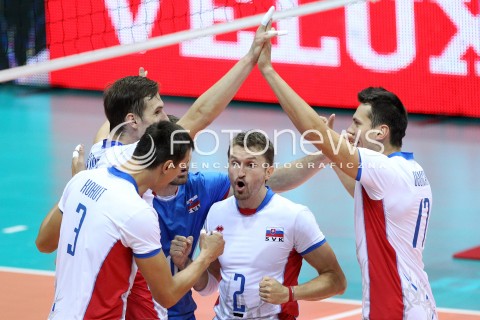  20.09.2013 GDANSK ERGO ARENA<br />SIATKOWKA MEZCZYZN<br />MISTRZOSTWA EUROPY W SIATKOWCE MEZCZYZN 2013 CEV VELUX<br />VOLLEYBALL EUROPEAN CHAMPIONSHIP MEN 2013 - FINAL ROUND <br />GRUPA B ( GROUP B )<br />FRANCJA - SLOWACJA ( FRANCE - SLOVIAKIA )<br />N/Z MICHAL MASNY EMANUEL KOHUT OGURCAK FRANTISEK RADOSC EMOCJE <br /> 