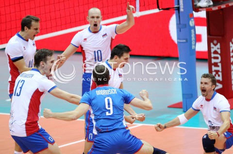 20.09.2013 GDANSK ERGO ARENA<br />SIATKOWKA MEZCZYZN<br />MISTRZOSTWA EUROPY W SIATKOWCE MEZCZYZN 2013 CEV VELUX<br />VOLLEYBALL EUROPEAN CHAMPIONSHIP MEN 2013 - FINAL ROUND <br />GRUPA B ( GROUP B )<br />FRANCJA - SLOWACJA ( FRANCE - SLOVIAKIA )<br />N/Z MICHAL MASNY ROMAN ONDRUSEK MARTIN NEMEC STEFAN JUNIOR CHRTIANSKY RADOSC EMOCJE <br /> 