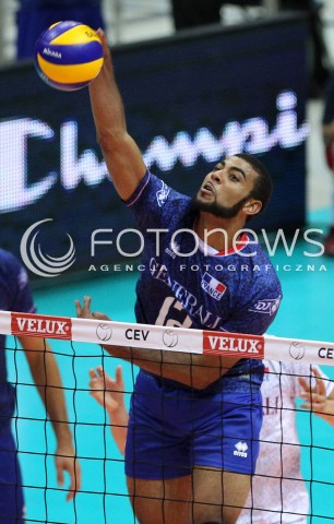  20.09.2013 GDANSK ERGO ARENA<br />SIATKOWKA MEZCZYZN<br />MISTRZOSTWA EUROPY W SIATKOWCE MEZCZYZN 2013 CEV VELUX<br />VOLLEYBALL EUROPEAN CHAMPIONSHIP MEN 2013 - FINAL ROUND <br />GRUPA B ( GROUP B )<br />FRANCJA - SLOWACJA ( FRANCE - SLOVIAKIA )<br />N/Z EARVIN NGAPETH SYLWETKA<br /> 