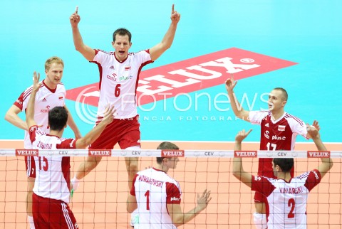  20.09.2013 GDANSK ERGO ARENA<br />SIATKOWKA MEZCZYZN<br />MISTRZOSTWA EUROPY W SIATKOWCE MEZCZYZN 2013 CEV VELUX<br />VOLLEYBALL EUROPEAN CHAMPIONSHIP MEN 2013 - FINAL ROUND <br />GRUPA B ( GROUP B )<br />POLSKA - TURCJA ( POLAND - TURKEY )<br />N/Z RADOSC EMOCJE BARTOSZ KUREK PAWEL ZATORSKI JAKUB JAROSZ PIOTR NOWAKOWSKI LUKASZ ZYGADLO MICHAL WINIARSKI <br /> 