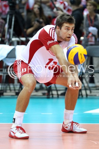  20.09.2013 GDANSK ERGO ARENA<br />SIATKOWKA MEZCZYZN<br />MISTRZOSTWA EUROPY W SIATKOWCE MEZCZYZN 2013 CEV VELUX<br />VOLLEYBALL EUROPEAN CHAMPIONSHIP MEN 2013 - FINAL ROUND <br />GRUPA B ( GROUP B )<br />POLSKA - TURCJA ( POLAND - TURKEY )<br />N/Z MICHAL KUBIAK SYLWETKA <br /> 