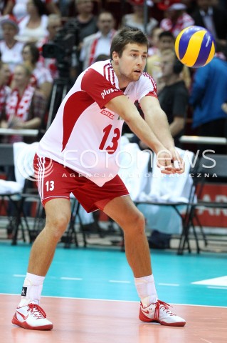  20.09.2013 GDANSK ERGO ARENA<br />SIATKOWKA MEZCZYZN<br />MISTRZOSTWA EUROPY W SIATKOWCE MEZCZYZN 2013 CEV VELUX<br />VOLLEYBALL EUROPEAN CHAMPIONSHIP MEN 2013 - FINAL ROUND <br />GRUPA B ( GROUP B )<br />POLSKA - TURCJA ( POLAND - TURKEY )<br />N/Z MICHAL KUBIAK SYLWETKA <br /> 