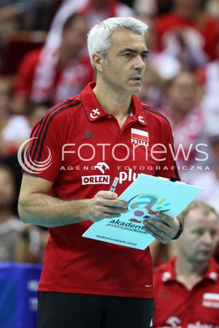  20.09.2013 GDANSK ERGO ARENA<br />SIATKOWKA MEZCZYZN<br />MISTRZOSTWA EUROPY W SIATKOWCE MEZCZYZN 2013 CEV VELUX<br />VOLLEYBALL EUROPEAN CHAMPIONSHIP MEN 2013 - FINAL ROUND <br />GRUPA B ( GROUP B )<br />POLSKA - TURCJA ( POLAND - TURKEY )<br />N/Z ANDREA ANASTASI TRENER ( HEAD COACH ) SYLWETKA <br /> 