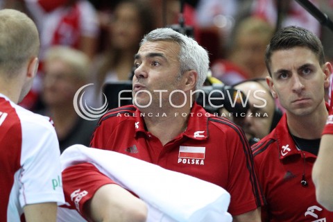  20.09.2013 GDANSK ERGO ARENA<br />SIATKOWKA MEZCZYZN<br />MISTRZOSTWA EUROPY W SIATKOWCE MEZCZYZN 2013 CEV VELUX<br />VOLLEYBALL EUROPEAN CHAMPIONSHIP MEN 2013 - FINAL ROUND <br />GRUPA B ( GROUP B )<br />POLSKA - TURCJA ( POLAND - TURKEY )<br />N/Z ANDREA ANASTASI TRENER ( HEAD COACH ) MIESZKO GOGOL<br /> 