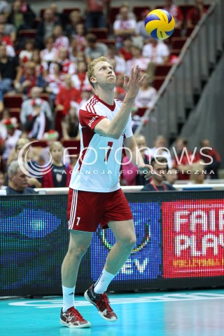  20.09.2013 GDANSK ERGO ARENA<br />SIATKOWKA MEZCZYZN<br />MISTRZOSTWA EUROPY W SIATKOWCE MEZCZYZN 2013 CEV VELUX<br />VOLLEYBALL EUROPEAN CHAMPIONSHIP MEN 2013 - FINAL ROUND <br />GRUPA B ( GROUP B )<br />POLSKA - TURCJA ( POLAND - TURKEY )<br />N/Z JAKUB JAROSZ SYLWETKA <br /> 
