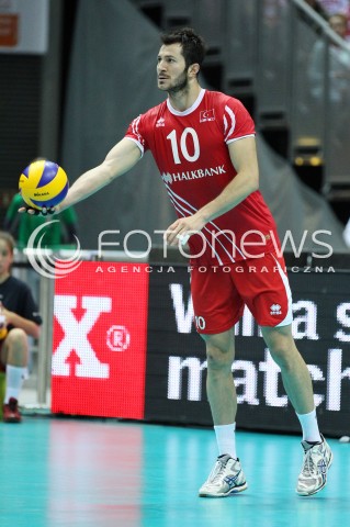  20.09.2013 GDANSK ERGO ARENA<br />SIATKOWKA MEZCZYZN<br />MISTRZOSTWA EUROPY W SIATKOWCE MEZCZYZN 2013 CEV VELUX<br />VOLLEYBALL EUROPEAN CHAMPIONSHIP MEN 2013 - FINAL ROUND <br />GRUPA B ( GROUP B )<br />POLSKA - TURCJA ( POLAND - TURKEY )<br />N/Z EMRE BATUR SYLWETKA <br /> 