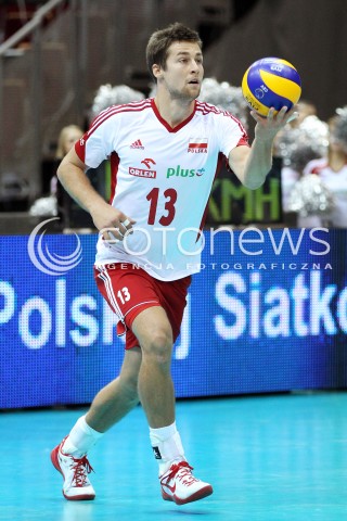  20.09.2013 GDANSK ERGO ARENA<br />SIATKOWKA MEZCZYZN<br />MISTRZOSTWA EUROPY W SIATKOWCE MEZCZYZN 2013 CEV VELUX<br />VOLLEYBALL EUROPEAN CHAMPIONSHIP MEN 2013 - FINAL ROUND <br />GRUPA B ( GROUP B )<br />POLSKA - TURCJA ( POLAND - TURKEY )<br />N/Z MICHAL KUBIAK SYLWETKA <br /> 