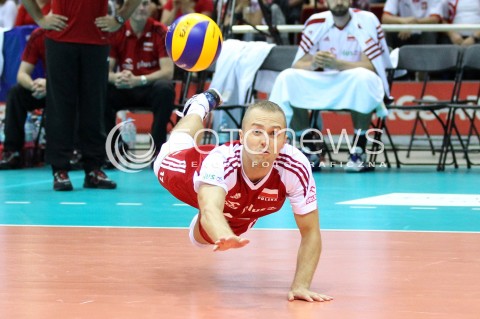  20.09.2013 GDANSK ERGO ARENA<br />SIATKOWKA MEZCZYZN<br />MISTRZOSTWA EUROPY W SIATKOWCE MEZCZYZN 2013 CEV VELUX<br />VOLLEYBALL EUROPEAN CHAMPIONSHIP MEN 2013 - FINAL ROUND <br />GRUPA B ( GROUP B )<br />POLSKA - TURCJA ( POLAND - TURKEY )<br />N/Z PAWEL ZATORSKI SYLWETKA <br /> 