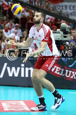  20.09.2013 GDANSK ERGO ARENA<br />SIATKOWKA MEZCZYZN<br />MISTRZOSTWA EUROPY W SIATKOWCE MEZCZYZN 2013 CEV VELUX<br />VOLLEYBALL EUROPEAN CHAMPIONSHIP MEN 2013 - FINAL ROUND <br />GRUPA B ( GROUP B )<br />POLSKA - TURCJA ( POLAND - TURKEY )<br />N/Z MARCIN MOZDZONEK SYLWETKA <br /> 