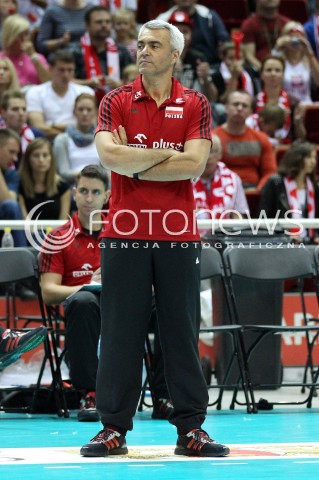  20.09.2013 GDANSK ERGO ARENA<br />SIATKOWKA MEZCZYZN<br />MISTRZOSTWA EUROPY W SIATKOWCE MEZCZYZN 2013 CEV VELUX<br />VOLLEYBALL EUROPEAN CHAMPIONSHIP MEN 2013 - FINAL ROUND <br />GRUPA B ( GROUP B )<br />POLSKA - TURCJA ( POLAND - TURKEY )<br />N/Z ANDREA ANASTASI TRENER ( HEAD COACH ) SYLWETKA <br /> 
