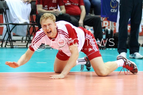  20.09.2013 GDANSK ERGO ARENA<br />SIATKOWKA MEZCZYZN<br />MISTRZOSTWA EUROPY W SIATKOWCE MEZCZYZN 2013 CEV VELUX<br />VOLLEYBALL EUROPEAN CHAMPIONSHIP MEN 2013 - FINAL ROUND <br />GRUPA B ( GROUP B )<br />POLSKA - TURCJA ( POLAND - TURKEY )<br />N/Z JAKUB JAROSZ ZLOSC EMOCJE<br /> 