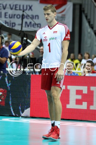  20.09.2013 GDANSK ERGO ARENA<br />SIATKOWKA MEZCZYZN<br />MISTRZOSTWA EUROPY W SIATKOWCE MEZCZYZN 2013 CEV VELUX<br />VOLLEYBALL EUROPEAN CHAMPIONSHIP MEN 2013 - FINAL ROUND <br />GRUPA B ( GROUP B )<br />POLSKA - TURCJA ( POLAND - TURKEY )<br />N/Z PIOTR NOWAKOWSKI SYLWETKA <br /> 