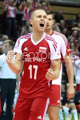  20.09.2013 GDANSK ERGO ARENA<br />SIATKOWKA MEZCZYZN<br />MISTRZOSTWA EUROPY W SIATKOWCE MEZCZYZN 2013 CEV VELUX<br />VOLLEYBALL EUROPEAN CHAMPIONSHIP MEN 2013 - FINAL ROUND <br />GRUPA B ( GROUP B )<br />POLSKA - TURCJA ( POLAND - TURKEY )<br />N/Z PAWEL ZATORSKI SYLWETKA RADOSC EMOCJE <br /> 