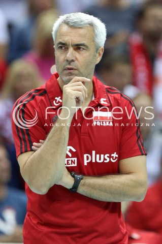  20.09.2013 GDANSK ERGO ARENA<br />SIATKOWKA MEZCZYZN<br />MISTRZOSTWA EUROPY W SIATKOWCE MEZCZYZN 2013 CEV VELUX<br />VOLLEYBALL EUROPEAN CHAMPIONSHIP MEN 2013 - FINAL ROUND <br />GRUPA B ( GROUP B )<br />POLSKA - TURCJA ( POLAND - TURKEY )<br />N/Z ANDREA ANASTASI TRENER ( HEAD COACH ) SYLWETKA <br /> 