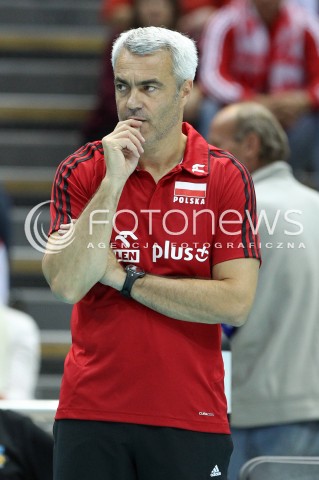  20.09.2013 GDANSK ERGO ARENA<br />SIATKOWKA MEZCZYZN<br />MISTRZOSTWA EUROPY W SIATKOWCE MEZCZYZN 2013 CEV VELUX<br />VOLLEYBALL EUROPEAN CHAMPIONSHIP MEN 2013 - FINAL ROUND <br />GRUPA B ( GROUP B )<br />POLSKA - TURCJA ( POLAND - TURKEY )<br />N/Z ANDREA ANASTASI TRENER ( HEAD COACH ) SYLWETKA <br /> 