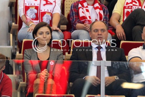  20.09.2013 GDANSK ERGO ARENA<br />SIATKOWKA MEZCZYZN<br />MISTRZOSTWA EUROPY W SIATKOWCE MEZCZYZN 2013 CEV VELUX<br />VOLLEYBALL EUROPEAN CHAMPIONSHIP MEN 2013 - FINAL ROUND <br />GRUPA B ( GROUP B )<br />POLSKA - TURCJA ( POLAND - TURKEY )<br />N/Z MINISTER SPORTU JOANNA MUCHA<br /> 