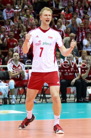  20.09.2013 GDANSK ERGO ARENA<br />SIATKOWKA MEZCZYZN<br />MISTRZOSTWA EUROPY W SIATKOWCE MEZCZYZN 2013 CEV VELUX<br />VOLLEYBALL EUROPEAN CHAMPIONSHIP MEN 2013 - FINAL ROUND <br />GRUPA B ( GROUP B )<br />POLSKA - TURCJA ( POLAND - TURKEY )<br />N/Z JAKUB JAROSZ RADOSC EMOCJE SYLWETKA <br /> 
