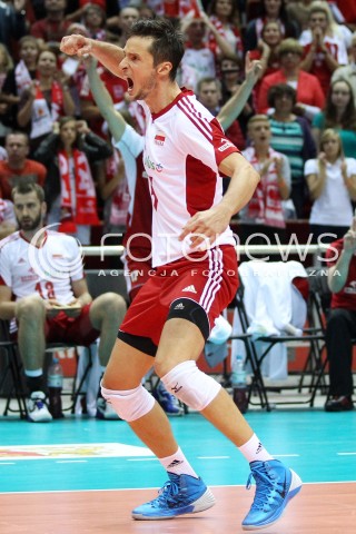  20.09.2013 GDANSK ERGO ARENA<br />SIATKOWKA MEZCZYZN<br />MISTRZOSTWA EUROPY W SIATKOWCE MEZCZYZN 2013 CEV VELUX<br />VOLLEYBALL EUROPEAN CHAMPIONSHIP MEN 2013 - FINAL ROUND <br />GRUPA B ( GROUP B )<br />POLSKA - TURCJA ( POLAND - TURKEY )<br />N/Z LUKASZ ZYGADLO SYLWETKA RADOSC EMOCJE <br /> 