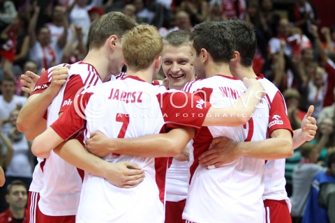  20.09.2013 GDANSK ERGO ARENA<br />SIATKOWKA MEZCZYZN<br />MISTRZOSTWA EUROPY W SIATKOWCE MEZCZYZN 2013 CEV VELUX<br />VOLLEYBALL EUROPEAN CHAMPIONSHIP MEN 2013 - FINAL ROUND <br />GRUPA B ( GROUP B )<br />POLSKA - TURCJA ( POLAND - TURKEY )<br />N/Z LUKASZ WISNIEWSKI RADOSC JAKUB JAROSZ MICHAL WINIARSKI <br /> 