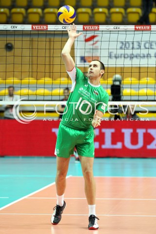  21.09.2013 GDYNIA<br />SIATKOWKA MEZCZYZN<br />MISTRZOSTWA EUROPY W SIATKOWCE MEZCZYZN 2013 CEV VELUX<br />VOLLEYBALL EUROPEAN CHAMPIONSHIP MEN 2013 - FINAL ROUND <br />GRUPA D ( GROUP D )<br />NIEMCY - BULGARIA ( GERMANY - BULGARIA )<br />N/Z VALENTIN BRATOEV SYLWETKA <br /> 