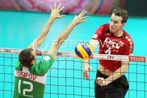  21.09.2013 GDYNIA<br />SIATKOWKA MEZCZYZN<br />MISTRZOSTWA EUROPY W SIATKOWCE MEZCZYZN 2013 CEV VELUX<br />VOLLEYBALL EUROPEAN CHAMPIONSHIP MEN 2013 - FINAL ROUND <br />GRUPA D ( GROUP D )<br />NIEMCY - BULGARIA ( GERMANY - BULGARIA )<br />N/Z DENYS KALIBERDA VIKTOR YOSIFOV <br /> 