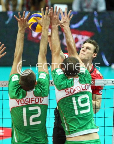  21.09.2013 GDYNIA<br />SIATKOWKA MEZCZYZN<br />MISTRZOSTWA EUROPY W SIATKOWCE MEZCZYZN 2013 CEV VELUX<br />VOLLEYBALL EUROPEAN CHAMPIONSHIP MEN 2013 - FINAL ROUND <br />GRUPA D ( GROUP D )<br />NIEMCY - BULGARIA ( GERMANY - BULGARIA )<br />N/Z MARCUS BOHME VIKTOR YOSIFOV TSVETAN SOKOLOV <br /> 
