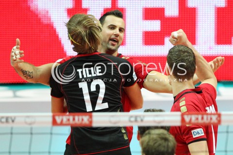  21.09.2013 GDYNIA<br />SIATKOWKA MEZCZYZN<br />MISTRZOSTWA EUROPY W SIATKOWCE MEZCZYZN 2013 CEV VELUX<br />VOLLEYBALL EUROPEAN CHAMPIONSHIP MEN 2013 - FINAL ROUND <br />GRUPA D ( GROUP D )<br />NIEMCY - BULGARIA ( GERMANY - BULGARIA )<br />N/Z GYORGY GROZER FERDINAND TILLE RADOSC EMOCJE <br /> 