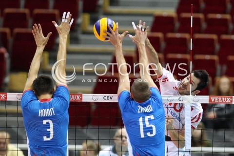  21.09.2013 GDANSK ERGO ARENA<br />SIATKOWKA MEZCZYZN<br />MISTRZOSTWA EUROPY W SIATKOWCE MEZCZYZN 2013 CEV VELUX<br />VOLLEYBALL EUROPEAN CHAMPIONSHIP MEN 2013 - FINAL ROUND <br />GRUPA B ( GROUP B )<br />SLOWACJA - TURCJA ( SLOVAKIA - TURKEY )<br />N/Z EMRE BATUR EMANUEL KOHUT JURAJ ZATKO <br /> 