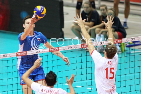  21.09.2013 GDANSK ERGO ARENA<br />SIATKOWKA MEZCZYZN<br />MISTRZOSTWA EUROPY W SIATKOWCE MEZCZYZN 2013 CEV VELUX<br />VOLLEYBALL EUROPEAN CHAMPIONSHIP MEN 2013 - FINAL ROUND <br />GRUPA B ( GROUP B )<br />SLOWACJA - TURCJA ( SLOVAKIA - TURKEY )<br />N/Z STEFAN JUNIOR CHRTIANSKY MUSTAFA KOC <br /> 