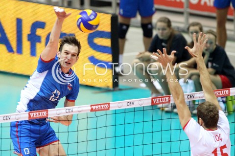  21.09.2013 GDANSK ERGO ARENA<br />SIATKOWKA MEZCZYZN<br />MISTRZOSTWA EUROPY W SIATKOWCE MEZCZYZN 2013 CEV VELUX<br />VOLLEYBALL EUROPEAN CHAMPIONSHIP MEN 2013 - FINAL ROUND <br />GRUPA B ( GROUP B )<br />SLOWACJA - TURCJA ( SLOVAKIA - TURKEY )<br />N/Z STEFAN JUNIOR CHRTIANSKY MUSTAFA KOC <br /> 