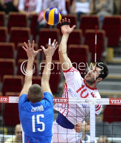  21.09.2013 GDANSK ERGO ARENA<br />SIATKOWKA MEZCZYZN<br />MISTRZOSTWA EUROPY W SIATKOWCE MEZCZYZN 2013 CEV VELUX<br />VOLLEYBALL EUROPEAN CHAMPIONSHIP MEN 2013 - FINAL ROUND <br />GRUPA B ( GROUP B )<br />SLOWACJA - TURCJA ( SLOVAKIA - TURKEY )<br />N/Z EMRE BATUR JURAJ ZATKO <br /> 