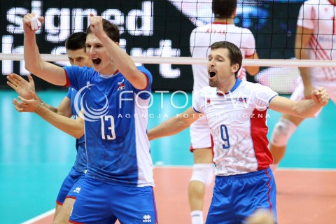  21.09.2013 GDANSK ERGO ARENA<br />SIATKOWKA MEZCZYZN<br />MISTRZOSTWA EUROPY W SIATKOWCE MEZCZYZN 2013 CEV VELUX<br />VOLLEYBALL EUROPEAN CHAMPIONSHIP MEN 2013 - FINAL ROUND <br />GRUPA B ( GROUP B )<br />SLOWACJA - TURCJA ( SLOVAKIA - TURKEY )<br />N/Z STEFAN JUNIOR CHRTIANSKY ROMAN ONDRUSEK RADOSC EMOCJE <br /> 
