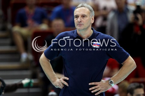 21.09.2013 GDANSK ERGO ARENA<br />SIATKOWKA MEZCZYZN<br />MISTRZOSTWA EUROPY W SIATKOWCE MEZCZYZN 2013 CEV VELUX<br />VOLLEYBALL EUROPEAN CHAMPIONSHIP MEN 2013 - FINAL ROUND <br />GRUPA B ( GROUP B )<br />SLOWACJA - TURCJA ( SLOVAKIA - TURKEY )<br />N/Z STEFAN SR CHRTIANSKY HEAD COACH ( TRENER ) SYLWETKA RADOSC EMOCJE <br /> 