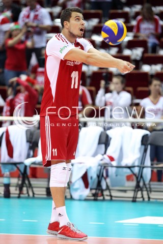 21.09.2013 GDANSK ERGO ARENA<br />SIATKOWKA MEZCZYZN<br />MISTRZOSTWA EUROPY W SIATKOWCE MEZCZYZN 2013 CEV VELUX<br />VOLLEYBALL EUROPEAN CHAMPIONSHIP MEN 2013 - FINAL ROUND <br />GRUPA B ( GROUP B )<br />FRANCJA - POLSKA ( FRANCE - POLAND )<br />N/Z FABIAN DRZYZGA SYLWETKA <br /> 