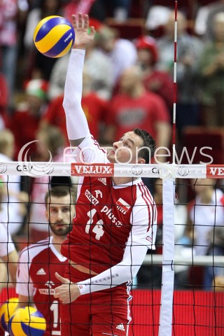  21.09.2013 GDANSK ERGO ARENA<br />SIATKOWKA MEZCZYZN<br />MISTRZOSTWA EUROPY W SIATKOWCE MEZCZYZN 2013 CEV VELUX<br />VOLLEYBALL EUROPEAN CHAMPIONSHIP MEN 2013 - FINAL ROUND <br />GRUPA B ( GROUP B )<br />FRANCJA - POLSKA ( FRANCE - POLAND )<br />N/Z MICHAL RUCIAK <br /> 