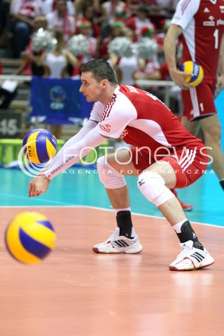  21.09.2013 GDANSK ERGO ARENA<br />SIATKOWKA MEZCZYZN<br />MISTRZOSTWA EUROPY W SIATKOWCE MEZCZYZN 2013 CEV VELUX<br />VOLLEYBALL EUROPEAN CHAMPIONSHIP MEN 2013 - FINAL ROUND <br />GRUPA B ( GROUP B )<br />FRANCJA - POLSKA ( FRANCE - POLAND )<br />N/Z MICHAL RUCIAK SYLWETKA <br /> 