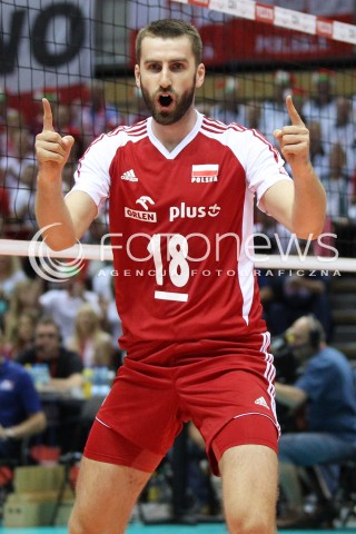  21.09.2013 GDANSK ERGO ARENA<br />SIATKOWKA MEZCZYZN<br />MISTRZOSTWA EUROPY W SIATKOWCE MEZCZYZN 2013 CEV VELUX<br />VOLLEYBALL EUROPEAN CHAMPIONSHIP MEN 2013 - FINAL ROUND <br />GRUPA B ( GROUP B )<br />FRANCJA - POLSKA ( FRANCE - POLAND )<br />N/Z MARCIN MOZDZONEK RADOSC EMOCJE SYLWETKA <br /> 