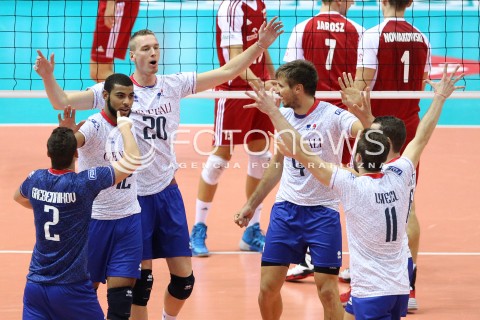  21.09.2013 GDANSK ERGO ARENA<br />SIATKOWKA MEZCZYZN<br />MISTRZOSTWA EUROPY W SIATKOWCE MEZCZYZN 2013 CEV VELUX<br />VOLLEYBALL EUROPEAN CHAMPIONSHIP MEN 2013 - FINAL ROUND <br />GRUPA B ( GROUP B )<br />FRANCJA - POLSKA ( FRANCE - POLAND )<br />N/Z KEVIN LE ROUX EARVIN NGAPETH JENIA GREBENNIKOV JULIEN LYNEEL ANTONIN ROUZIER RADOSC EMOCJE <br /> 